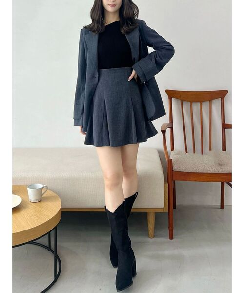 MERCURYDUO（マーキュリーデュオ）の「【セットアップ着用可】バックZIPマーメイドミニスカパン（スカート・レディース・ブラウン/キャメル/チャコールグレー/ブラック・SMALL/MEDIUM）」の19枚目の写真