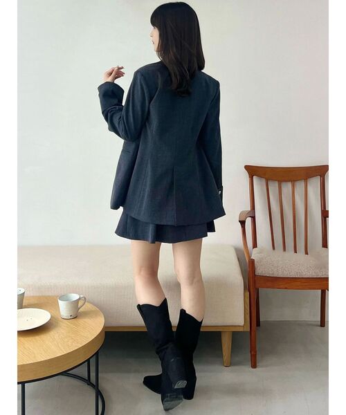 MERCURYDUO（マーキュリーデュオ）の「【セットアップ着用可】バックZIPマーメイドミニスカパン（スカート・レディース・ブラウン/キャメル/チャコールグレー/ブラック・SMALL/MEDIUM）」の21枚目の写真