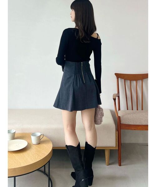 MERCURYDUO バックZIPマーメイドミニスカパン セットアップ着用可】バックZIPマーメイドミニスカパン（スカート