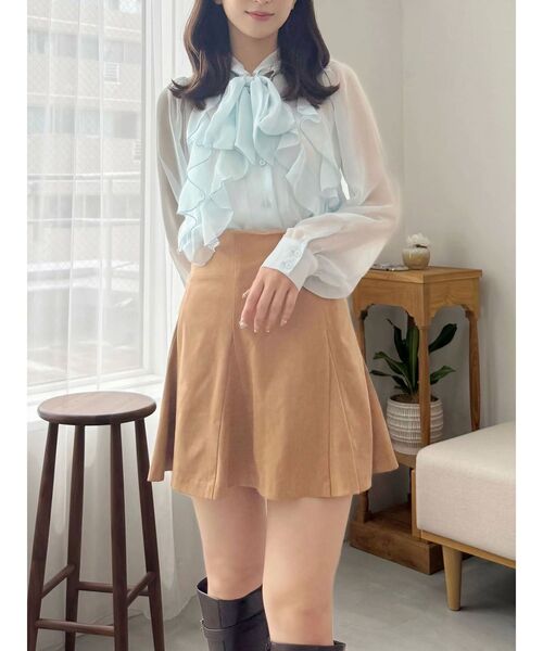 MERCURYDUO バックZIPマーメイドミニスカパン セットアップ着用可】バックZIPマーメイドミニスカパン（スカート