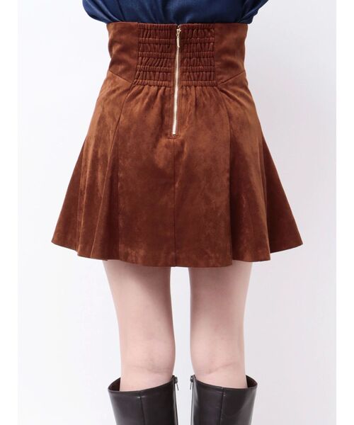 セットアップ着用可】バックZIPマーメイドミニスカパン（スカート