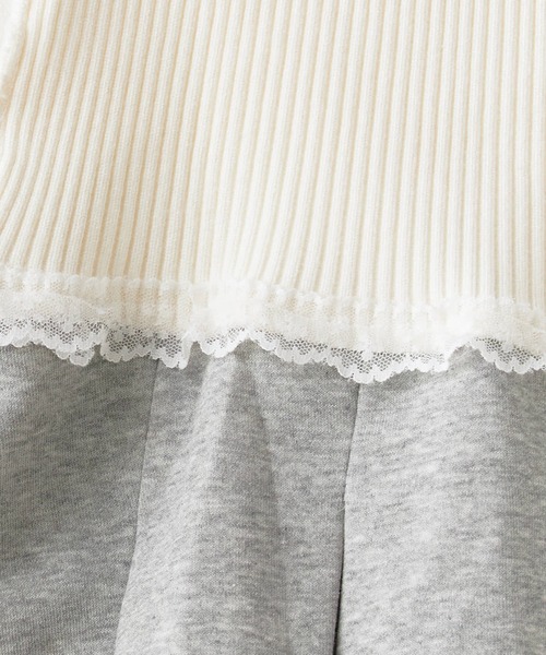 ROOPTOKYO(ループトウキョウ)の「Ribbed Lace Pleated Miniskirt / リブレース プリーツミニスカート 秋物 秋服 2026年秋冬(スカート・レディース・キャメル/グレー/ブラック・FREE)」の11枚目の写真