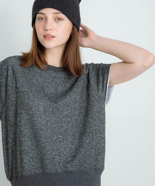 URBAN RESEARCH Sonny Label(アーバンリサーチサニーレーベル)の「ラメスウェットプルオーバー(Tシャツ/カットソー・レディース・ブラック/オフホワイト/グレー・FREE)」の3枚目の写真