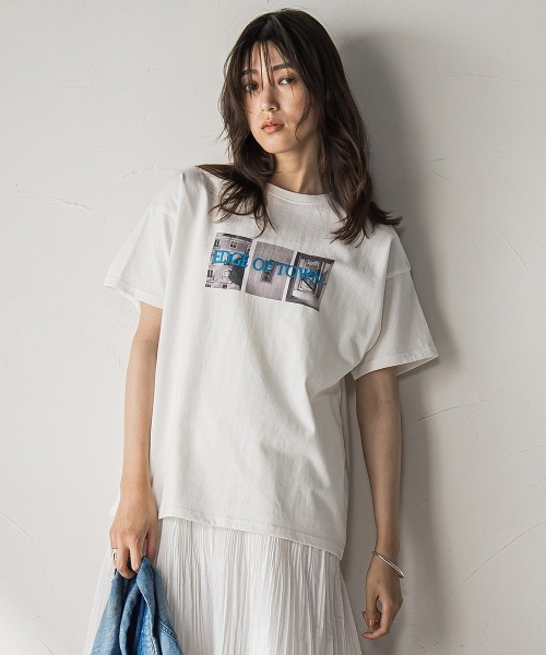セール】【WEB限定】フォトプリントTシャツ（Tシャツ/カットソー