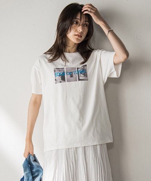 セール】【WEB限定】フォトプリントTシャツ（Tシャツ/カットソー
