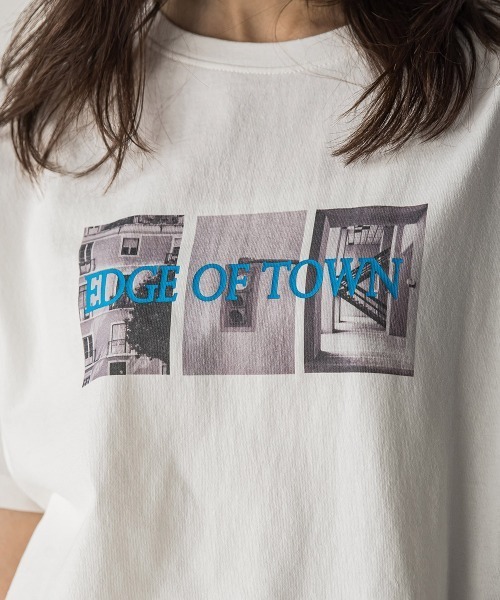 グッドオン　ハレイワフォトプリント Tシャツ ARCADE tシャツ メンズ 長袖 フォトプリント ロンT 長袖Tシャツ