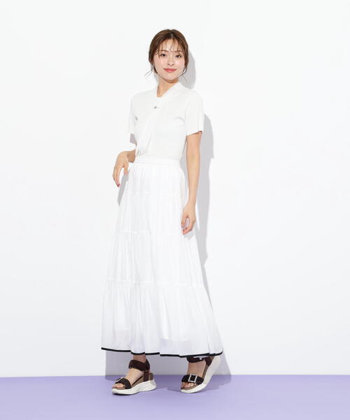JILL by JILL STUART(ジルバイジルスチュアート)の「◇レーススカーフ付ニットトップス(ニット/セーター・レディース・ブルー/ホワイト/ピンク・FREE)」の9枚目の写真