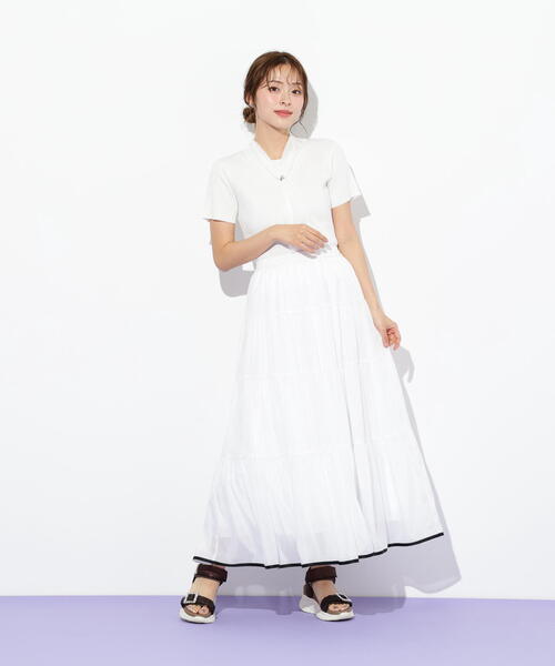 JILL by JILL STUART(ジルバイジルスチュアート)の「◇レーススカーフ付ニットトップス(ニット/セーター・レディース・ブルー/ホワイト/ピンク・FREE)」の11枚目の写真