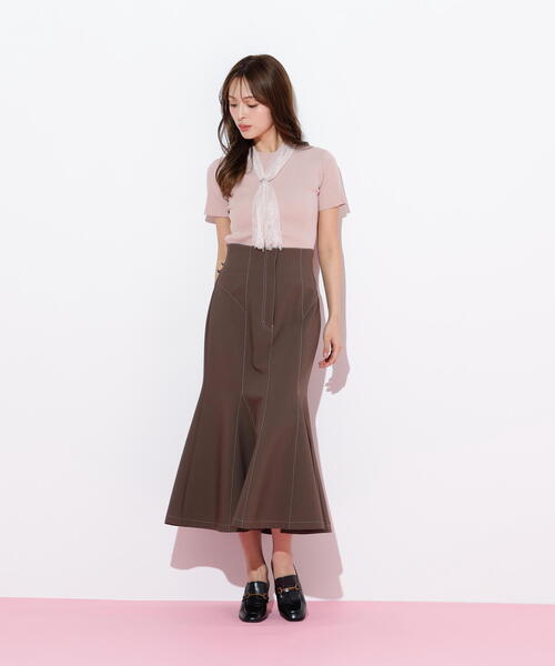 JILL by JILL STUART(ジルバイジルスチュアート)の「◇レーススカーフ付ニットトップス(ニット/セーター・レディース・ブルー/ホワイト/ピンク・FREE)」の17枚目の写真