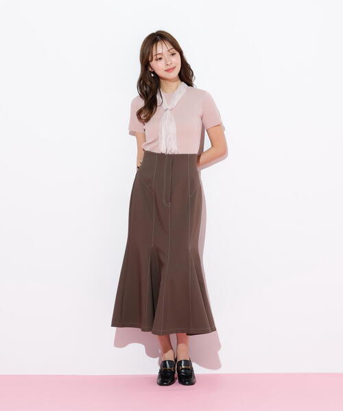 JILL by JILL STUART(ジルバイジルスチュアート)の「◇レーススカーフ付ニットトップス(ニット/セーター・レディース・ブルー/ホワイト/ピンク・FREE)」の19枚目の写真