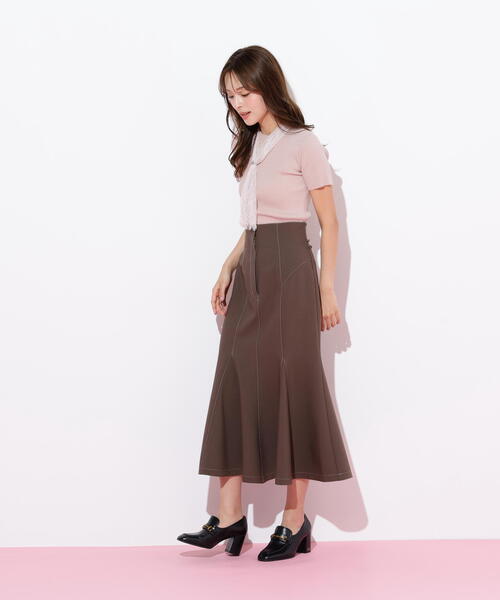 JILL by JILL STUART(ジルバイジルスチュアート)の「◇レーススカーフ付ニットトップス(ニット/セーター・レディース・ブルー/ホワイト/ピンク・FREE)」の20枚目の写真