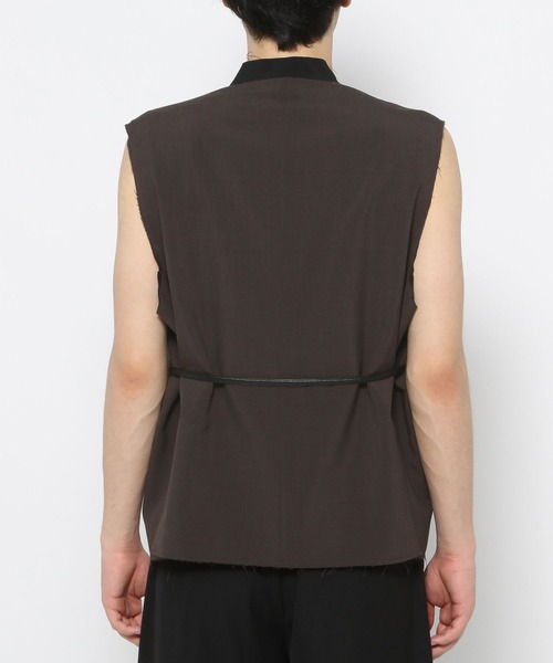 HARE(ハレ)の「【SET UP対応】シックリラックスカットオフベスト(HARE)(ベスト・メンズ・ブラウン/ブラック・FREE)」の17枚目の写真