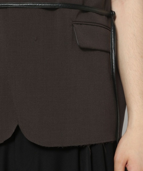 HARE(ハレ)の「【SET UP対応】シックリラックスカットオフベスト(HARE)(ベスト・メンズ・ブラウン/ブラック・FREE)」の20枚目の写真