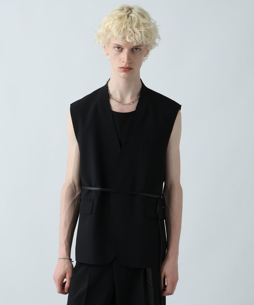 HARE(ハレ)の「【SET UP対応】シックリラックスカットオフベスト(HARE)(ベスト・メンズ・ブラウン/ブラック・FREE)」の10枚目の写真