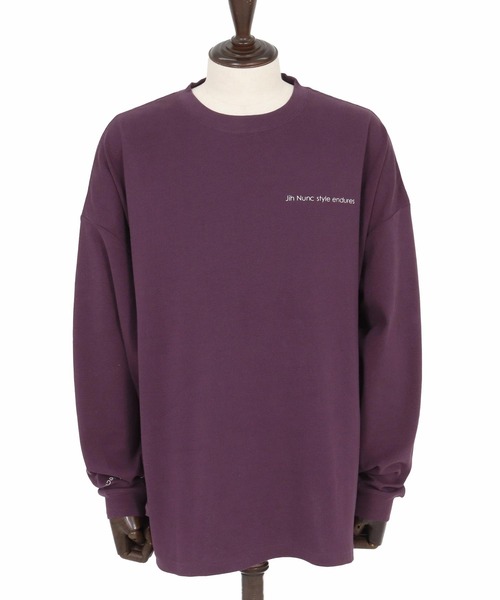 Jih Nunc(ジーヌンク)の「mlt5309-オーガニックコットンプリントロングスリーブTシャツ(Jih Nunc style)(Tシャツ/カットソー・メンズ・パープル/チャコール・M/S/L)」の19枚目の写真