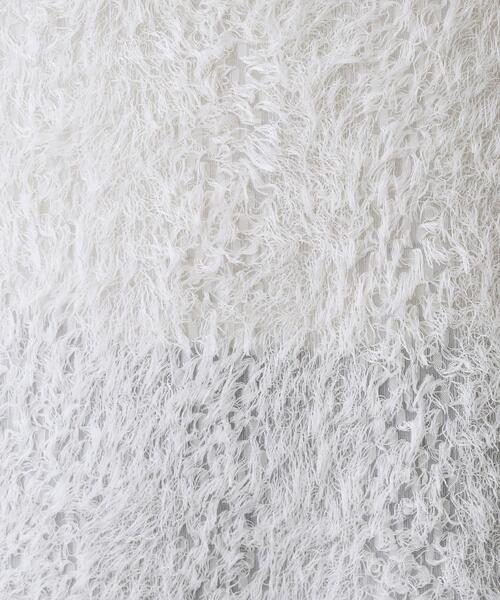 UNTITLED（アンタイトル）の「【セットアップ可/洗える】フェザーフレンチスリーブブラウス（シャツ/ブラウス・レディース・アイボリー/ブラック・00/02/04/44/48/50）」の4枚目の写真