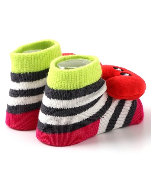 BREEZE（ブリーズ）の「【Bpop】ラトル付きソックス（ベビーシューズ/ベビーソックス・キッズ・レッド/キャメル・12/9）」の7枚目の写真