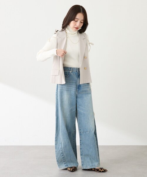 セットアップ可・シック＆キュート】ポプリンショートジレ