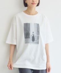 【PILLINI/ピリーニ】【COOL/洗濯機洗い可】USAコットン 街角GIRL.Tシャツ