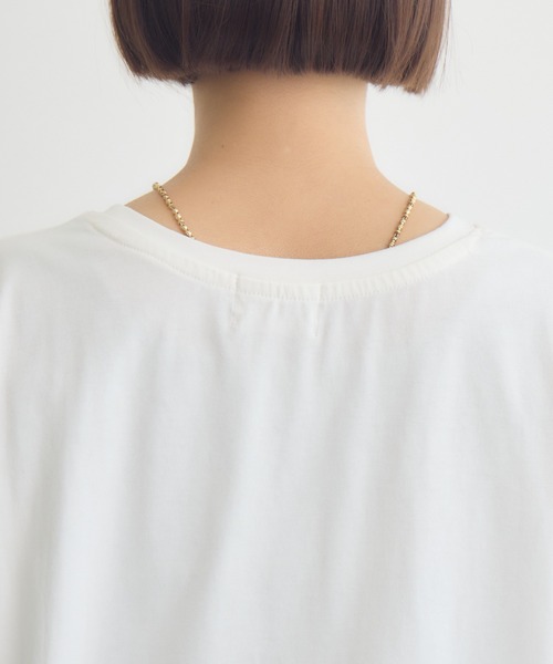 KATHARINE ROSS(キャサリンロス)の「【PILLINI/ピリーニ】【COOL/洗濯機洗い可】USAコットン 街角GIRL.Tシャツ(Tシャツ/カットソー・レディース・ブラック/オフホワイト・MEDIUM)」の22枚目の写真