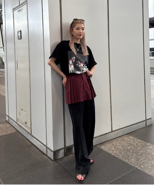 アメリ23SS CONCEPT EMBROIDERY TEE　Tシャツ　ブラック 2025年最新】23ss concept embroidery teeの人気アイテム - メルカリ