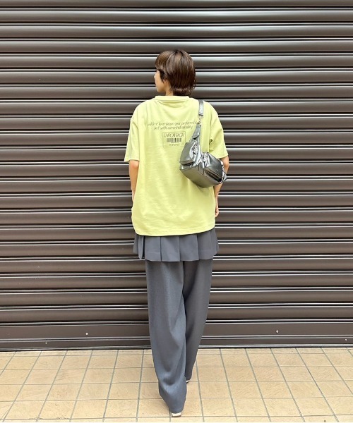 Ameri（アメリ）の「CLARA EMBROIDERY CONCEPT TEE（Tシャツ/カットソー・レディース・ホワイト/ライトグリーン/ブラック・FREE）」の14枚目の写真