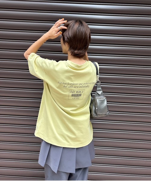 ꧁新 品꧂⚛️ AMERI アメリ デザインカットソー CLARA EMBROIDERY CONCEPT TEE（Tシャツ/カットソー）｜Ameri