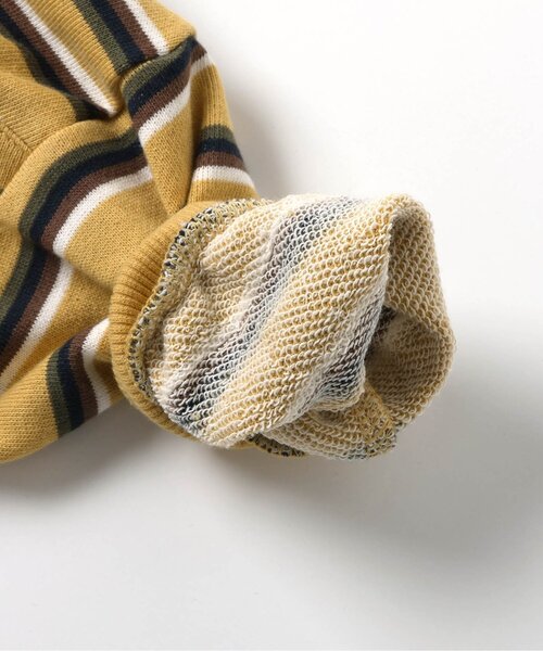 BREEZE(ブリーズ)の「マルチボーダーカバーオール(ロンパース・キッズ・ミント/イエロー/アイボリー・70/80)」の7枚目の写真