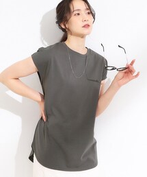 SHOO・LA・RUE | 【S-LL/汗ジミ軽減/ひんやり/UV】インせず着られる フレンチスリーブTシャツ(Tシャツ/カットソー)
