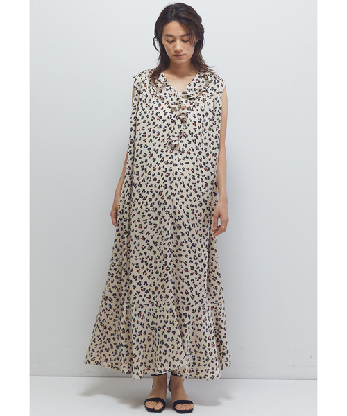 1er Arrondissement(プルミエアロンディスモン)の「レオパードプリントワンピース(ドレス・レディース・ベージュ/ブラウン系その他5・38/36)」の5枚目の写真