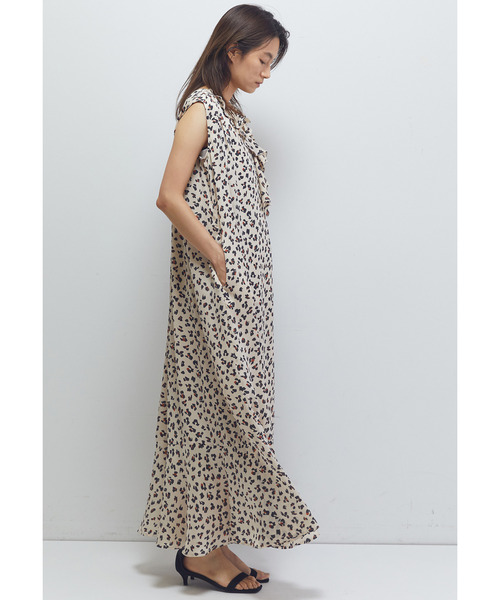 1er Arrondissement(プルミエアロンディスモン)の「レオパードプリントワンピース(ドレス・レディース・ベージュ/ブラウン系その他5・38/36)」の6枚目の写真