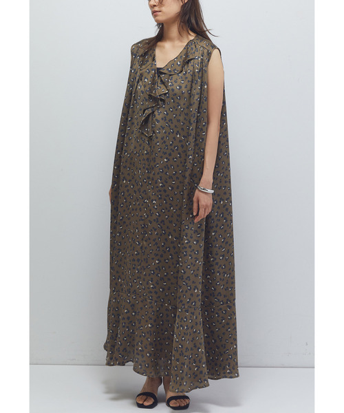 1er Arrondissement(プルミエアロンディスモン)の「レオパードプリントワンピース(ドレス・レディース・ベージュ/ブラウン系その他5・38/36)」の15枚目の写真