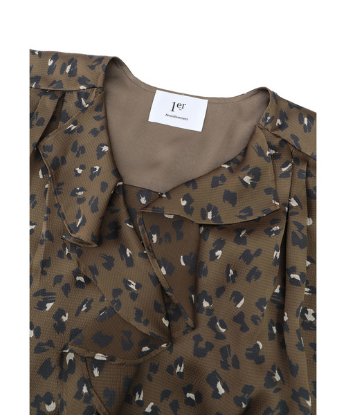 1er Arrondissement(プルミエアロンディスモン)の「レオパードプリントワンピース(ドレス・レディース・ベージュ/ブラウン系その他5・38/36)」の19枚目の写真