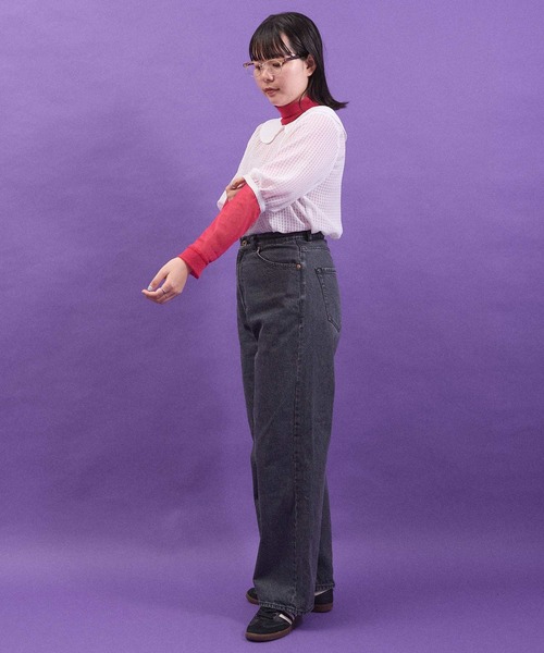 I am I in fact...(アイアムアイインファクト)の「パワーネットチュール インナー(Tシャツ/カットソー・レディース・ブルー/グリーン/ピンク・FREE)」の21枚目の写真