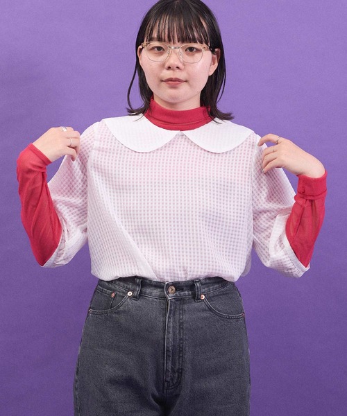 I am I in fact...(アイアムアイインファクト)の「パワーネットチュール インナー(Tシャツ/カットソー・レディース・ブルー/グリーン/ピンク・FREE)」の7枚目の写真