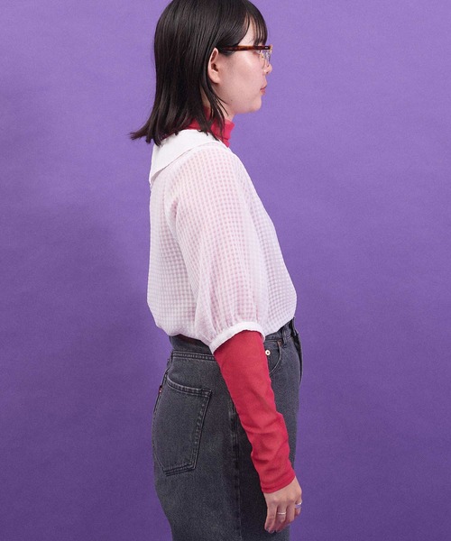 I am I in fact...(アイアムアイインファクト)の「パワーネットチュール インナー(Tシャツ/カットソー・レディース・ブルー/グリーン/ピンク・FREE)」の8枚目の写真