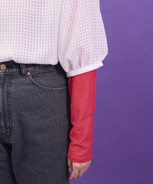 I am I in fact...(アイアムアイインファクト)の「パワーネットチュール インナー(Tシャツ/カットソー・レディース・ブルー/グリーン/ピンク・FREE)」の11枚目の写真