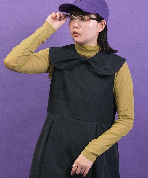 I am I in fact...(アイアムアイインファクト)の「パワーネットチュール インナー(Tシャツ/カットソー・レディース・ブルー/グリーン/ピンク・FREE)」の13枚目の写真