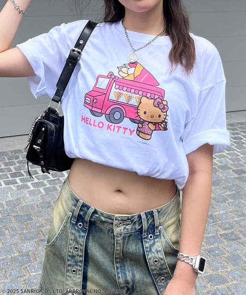 レア♡サンリオ♡キティ 海外限定 ローラーガール Tシャツ メモ 2004年 レア♡サンリオ♡キティ 海外限定 ローラーガール Tシャツ メモ