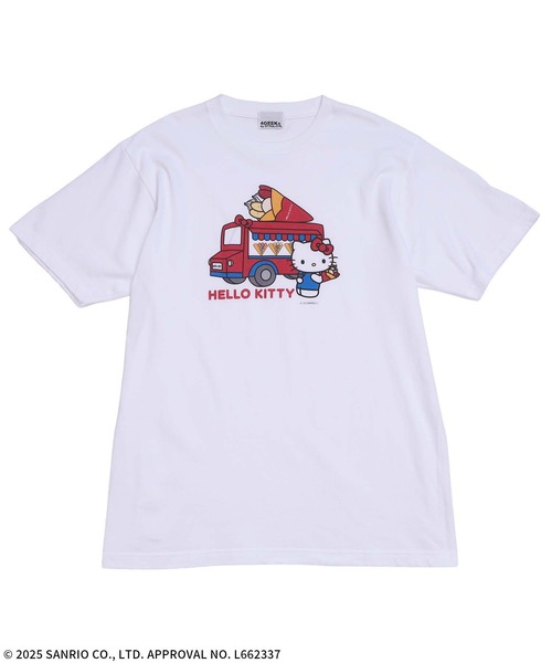 4GEEKS BY SPIRALGIRL(フォーギークスバイスパイラルガール)の「【Sanrio characters/サンリオキャラクターズ】ハローキティスーベニアTシャツ(Tシャツ/カットソー・レディース・ホワイト系/ホワイト・FREE)」の12枚目の写真