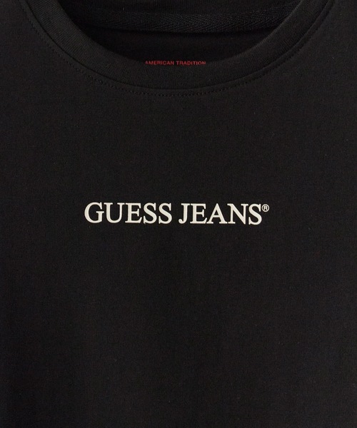 GUESS JEANS（ゲスジーンズ）の「GUESS JEANS/ゲスジーンズ GJ SS CN SLIM LOGO PRINT TEE Tシャツ（Tシャツ/カットソー・レディース・ホワイト/ブラック・S/M）」の3枚目の写真