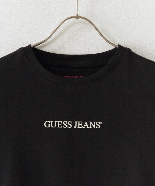 GUESS JEANS（ゲスジーンズ）の「GUESS JEANS/ゲスジーンズ GJ SS CN SLIM LOGO PRINT TEE Tシャツ（Tシャツ/カットソー・レディース・ホワイト/ブラック・S/M）」の4枚目の写真
