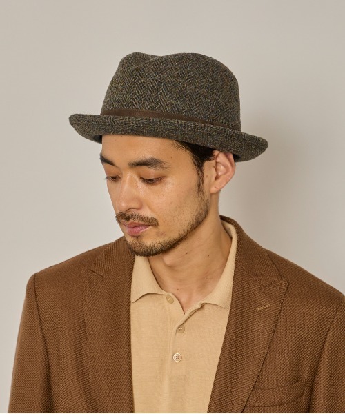 arth（アース）の「arth  Harris Tweed Tiro / アース（ハット・メンズ・ダークグレー/ブラウン・58cm/60cm）」の16枚目の写真