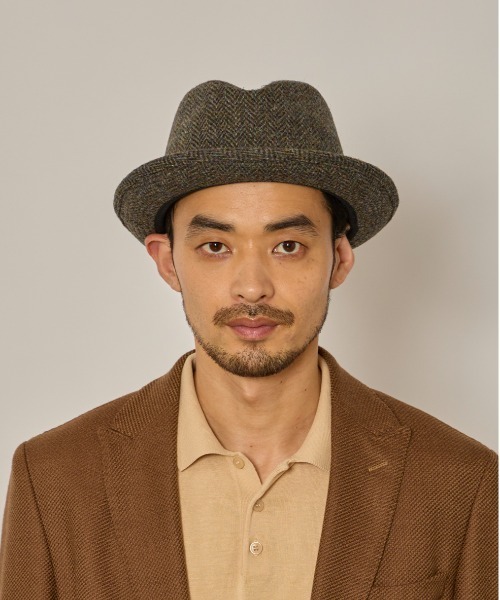 arth（アース）の「arth  Harris Tweed Tiro / アース（ハット・メンズ・ダークグレー/ブラウン・58cm/60cm）」の17枚目の写真