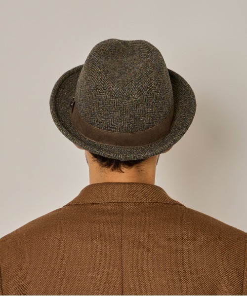arth（アース）の「arth  Harris Tweed Tiro / アース（ハット・メンズ・ダークグレー/ブラウン・58cm/60cm）」の19枚目の写真