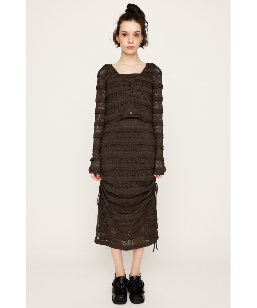 セール】FRONT BUTTON LACE 2P L/OP フロントボタン レース ツーピー