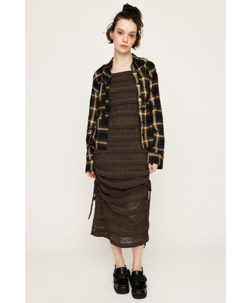 セール】FRONT BUTTON LACE 2P L/OP フロントボタン レース ツーピー