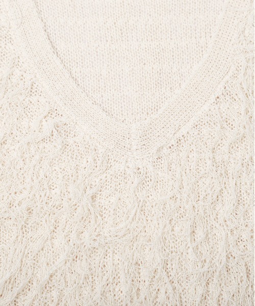 AMELY(エミリー)の「ループフリンジベスト(ベスト・レディース・ブラウン/グレー/ブラック/アイボリー・フリー)」の16枚目の写真