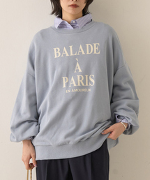 Rouge vif Anna | 裏毛ロゴタックスリーブスウェット(スウェット)