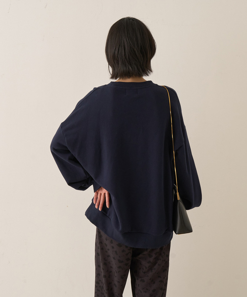 Rouge vif Anna（ルージュヴィフアンナ）の「裏毛ロゴタックスリーブスウェット（スウェット・レディース・サックスブルー/ネイビー/ホワイト・フリー）」の18枚目の写真